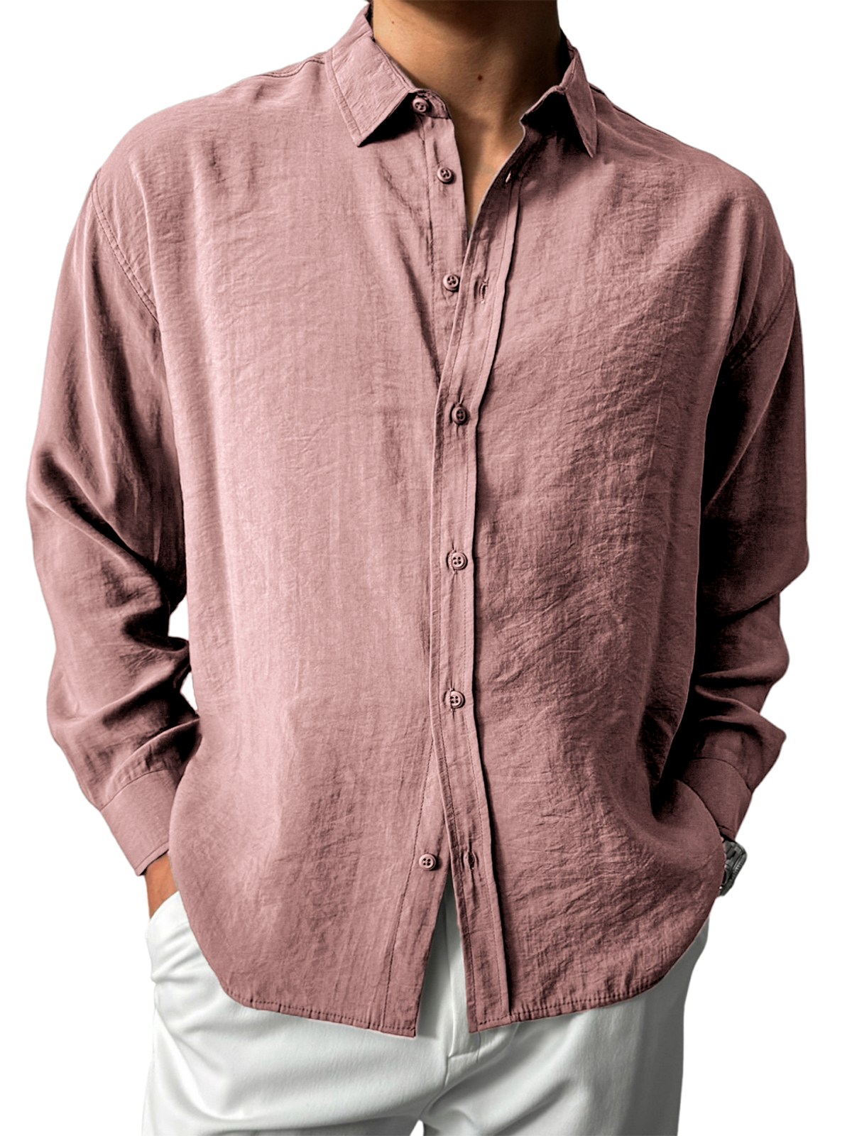 Men's Stylish Everyday Long-sleeved Shirt