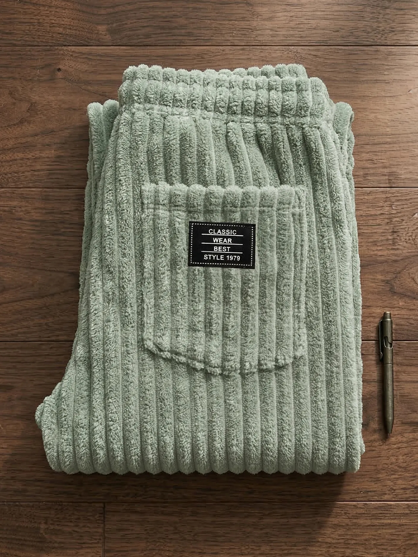 Men's Retro Corduroy Pocket Shorts