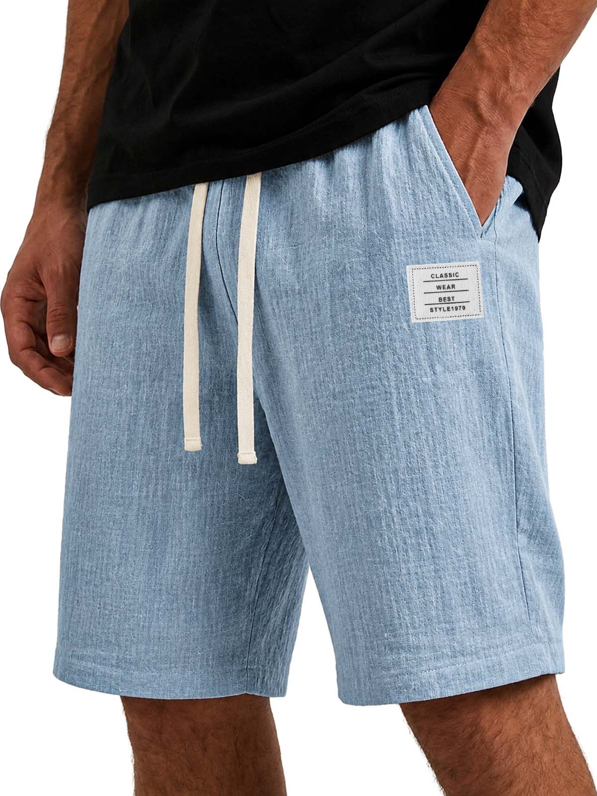 Men's Comfortable Cotton Linen Basic Shorts