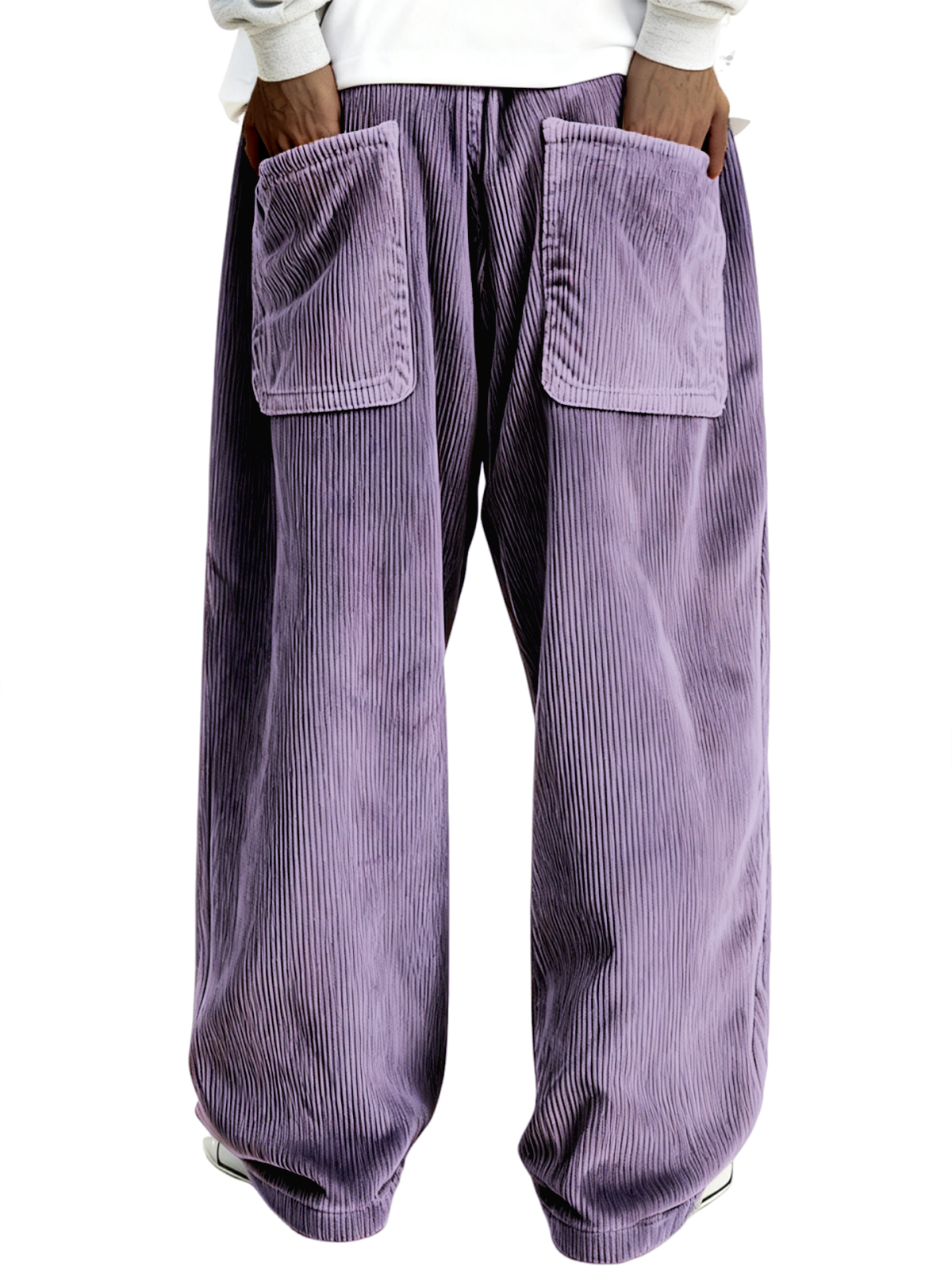 Men's Multi-pocket Stylish Ribbed Casual Trousers