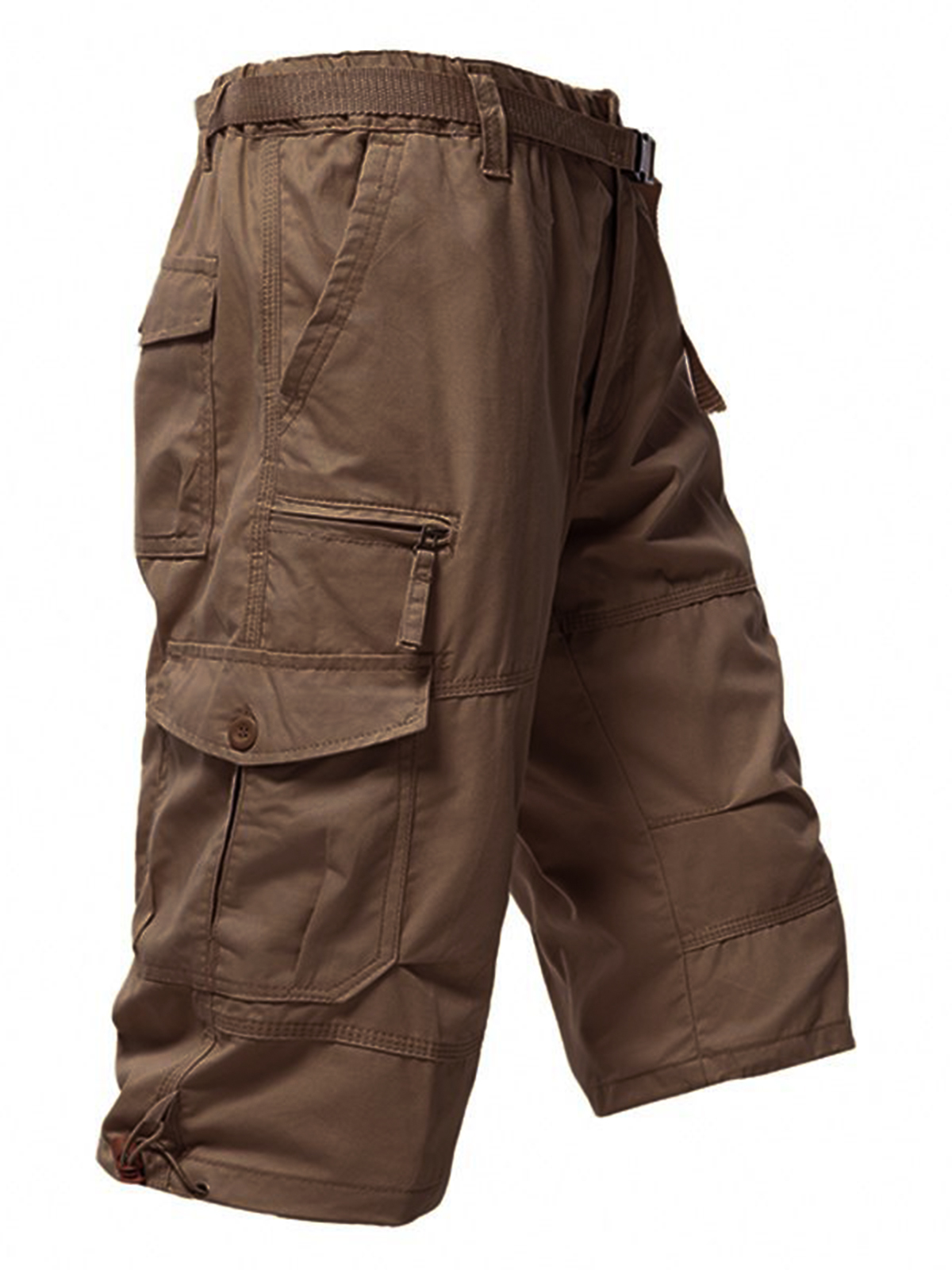 100% Cotton Multi-Pocket Cargo Shorts