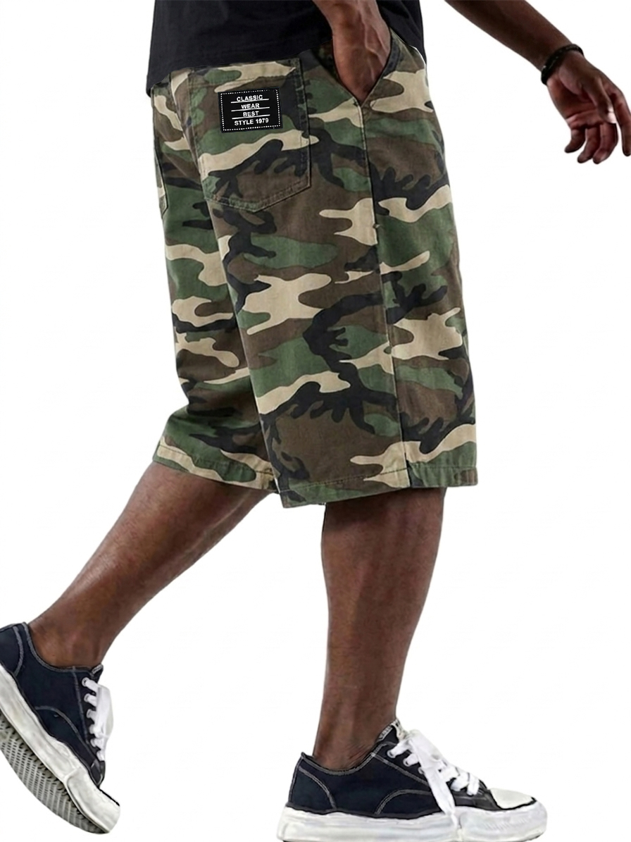 Camouflage Workwear Basic Shorts