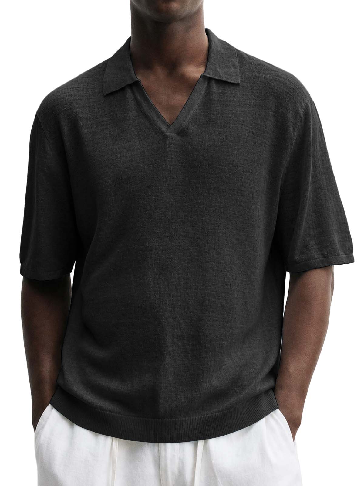 Men's Comfortable Basic Casual Polo Shirt