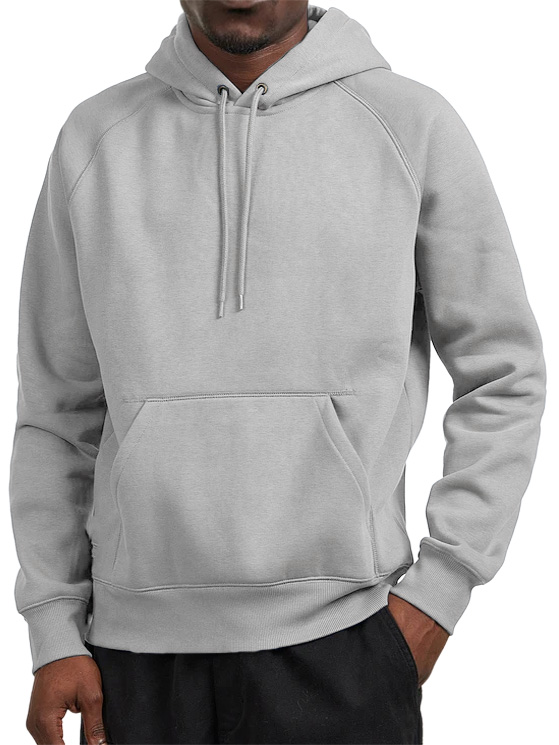 Men's Casual Everyday Pocket Raglan Sleeve Hooded Sweatshirt