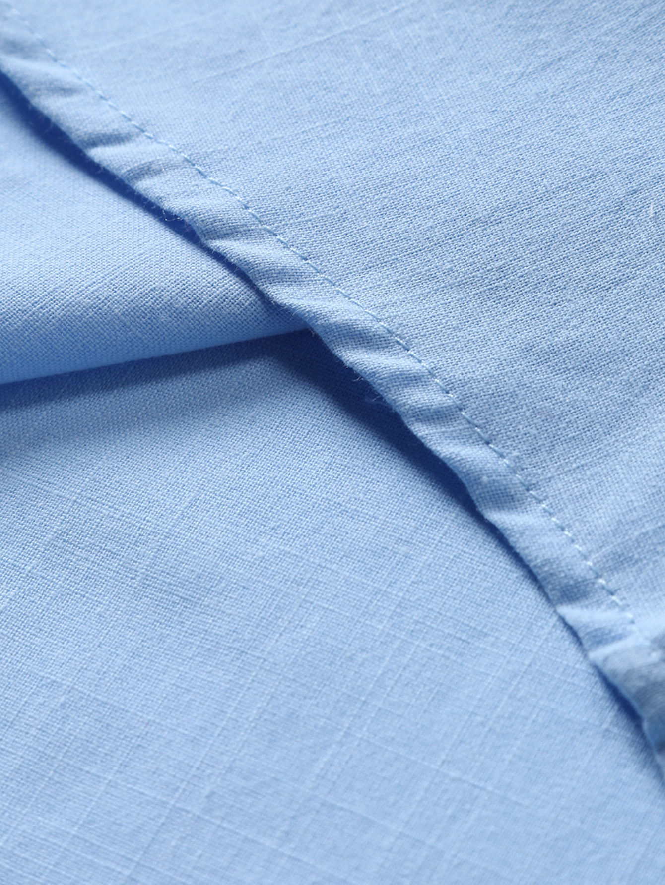 Men's Breathable Casual Button Chest Pocket Lapel Linen Short Sleeve POLO Shirt