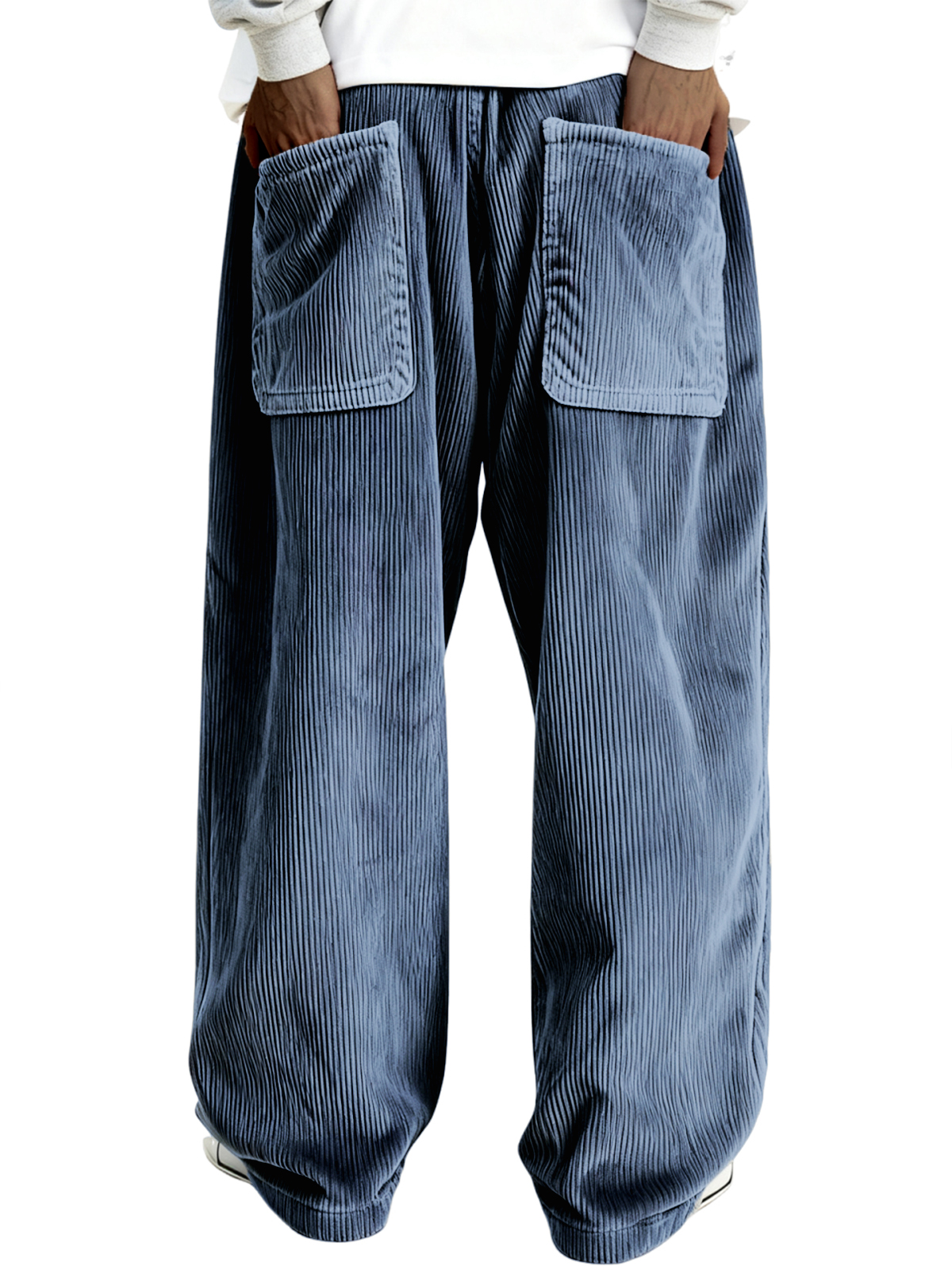Men's Multi-pocket Stylish Ribbed Casual Trousers