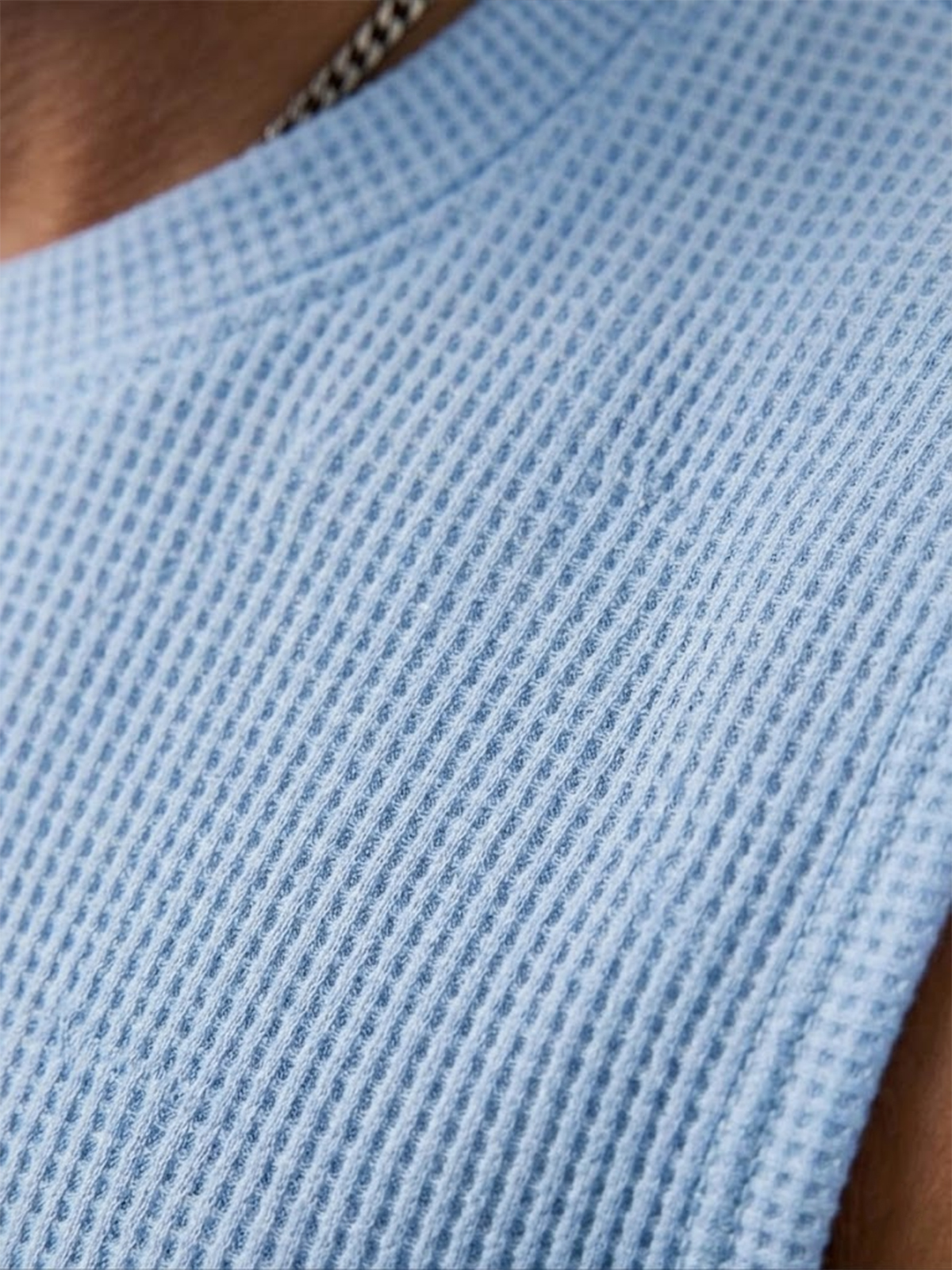 Men's Sleeveless Solid Color Textured Pullover Vest