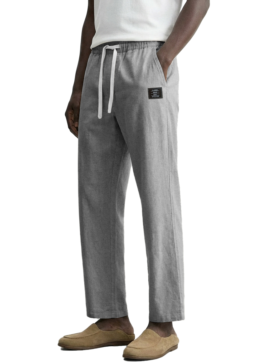 Men's Casual Cotton And Linen Pants