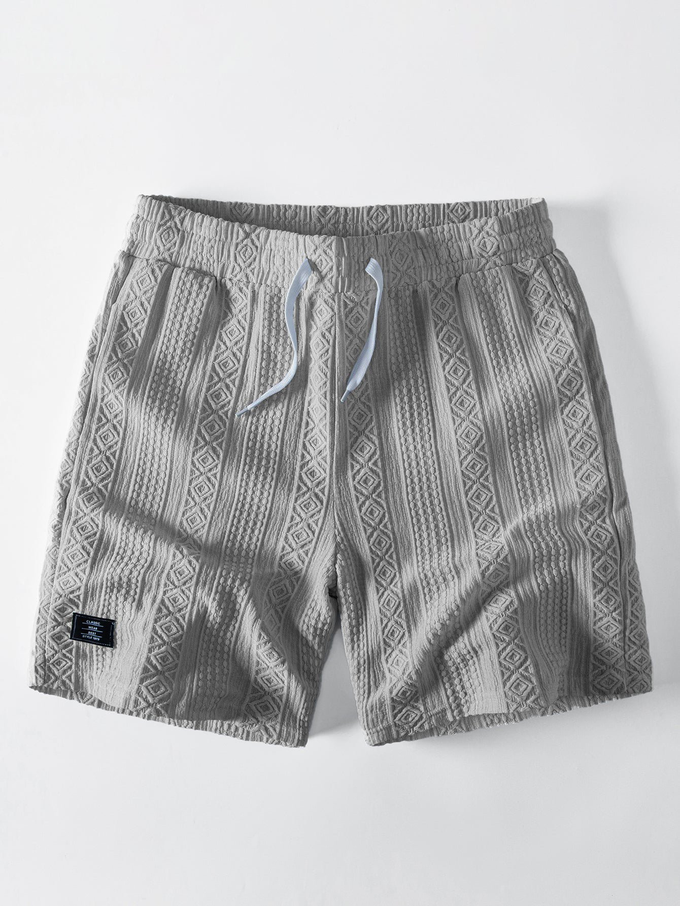Fashionable Casual Jacquard Textured Shorts
