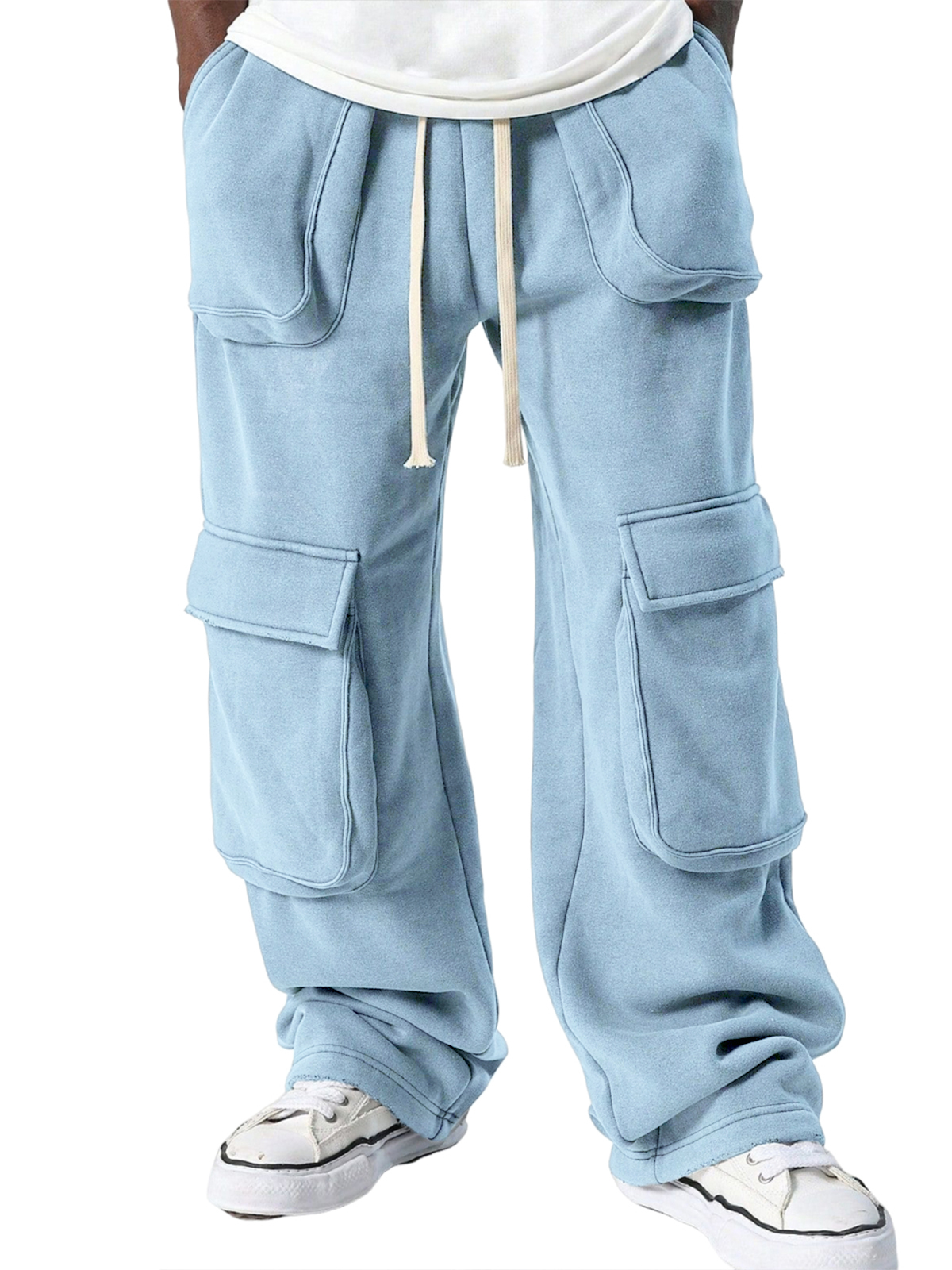 Men's Multi-pocket Casual Versatile Loose Sweatpants