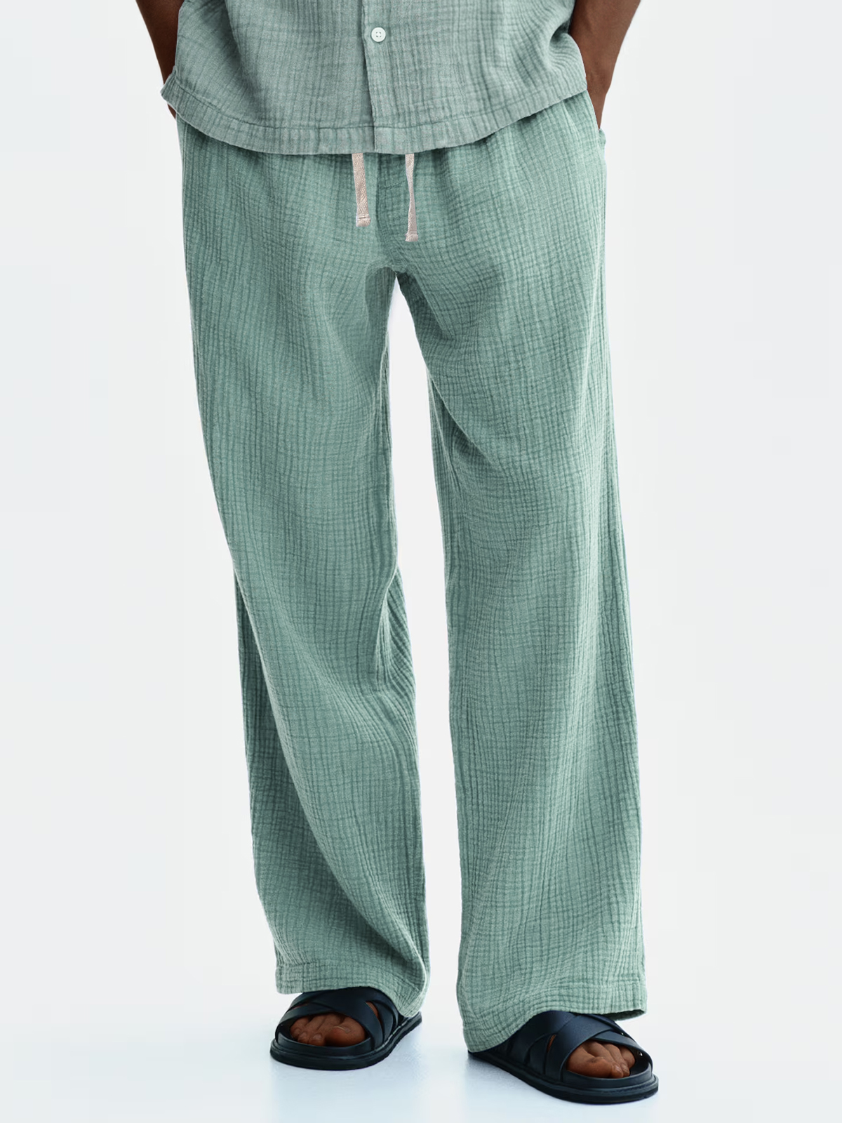 Men's Casual Loose Comfortable Textured Trousers