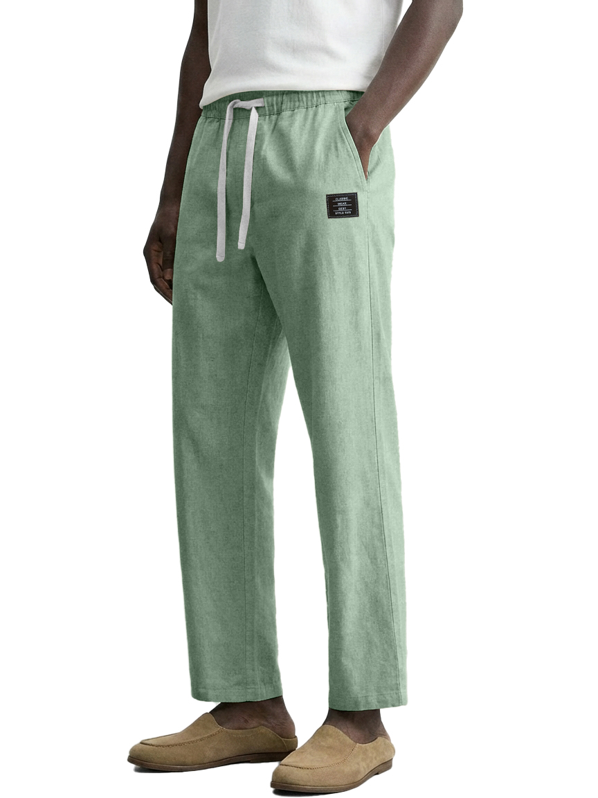 Men's Casual Cotton And Linen Pants