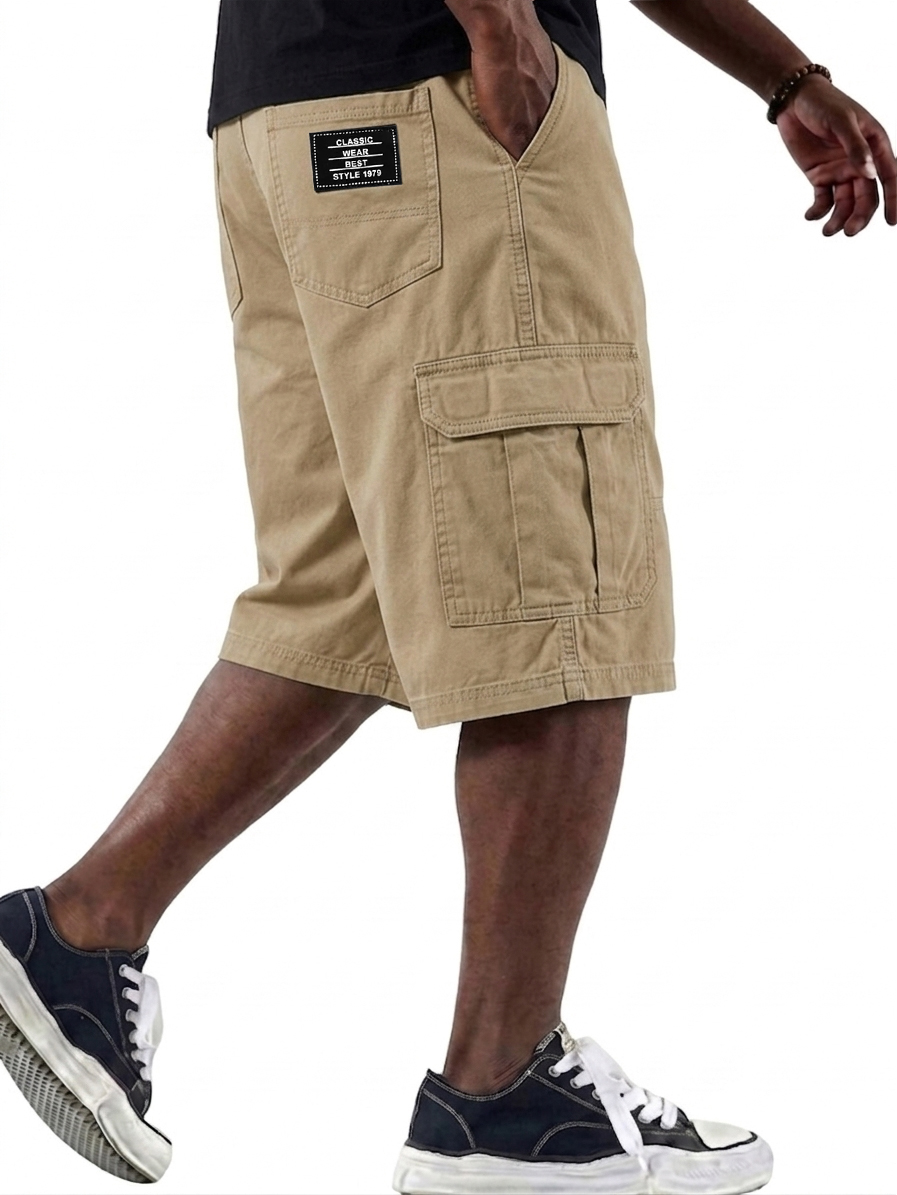 Casual and Versatile Multi-Pocket Cargo Basic Shorts