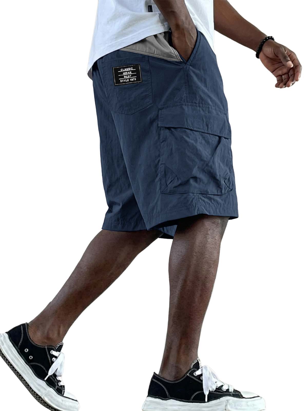 Outdoor Functional Quick-Drying Color-Block Shorts