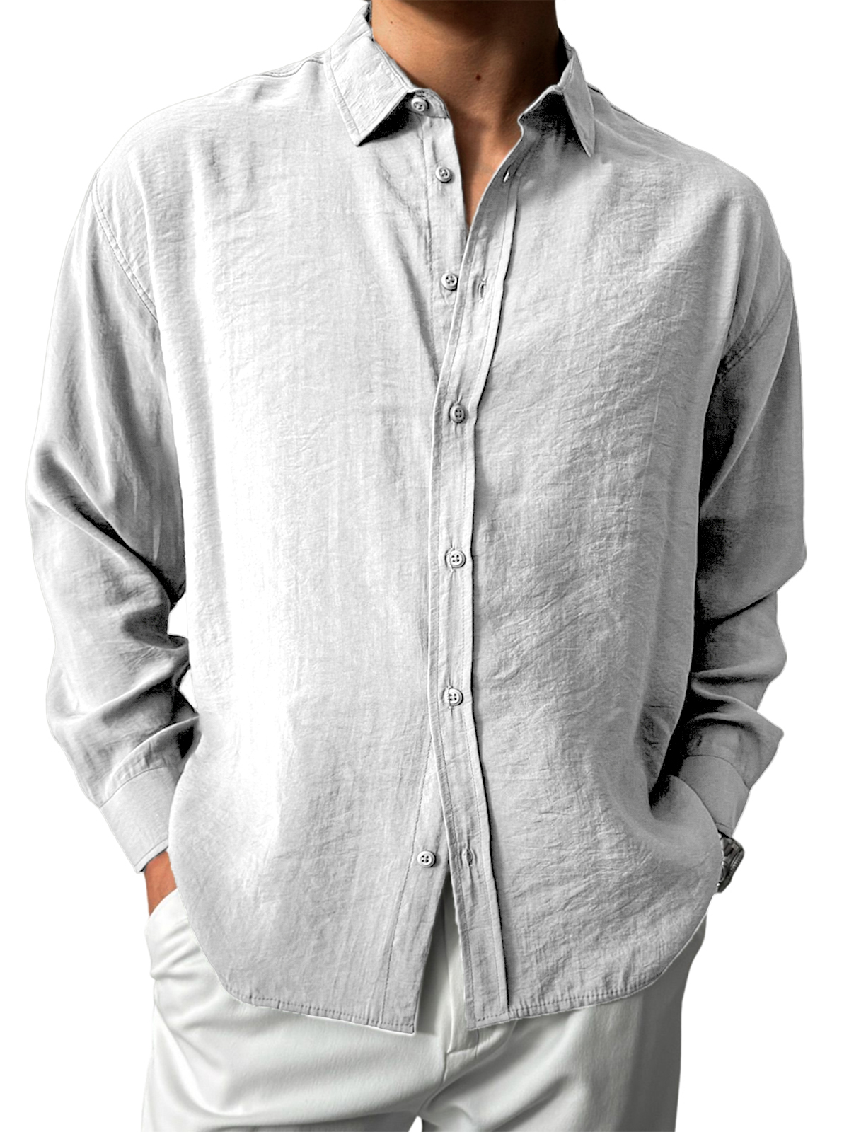 Men's Stylish Everyday Long-sleeved Shirt