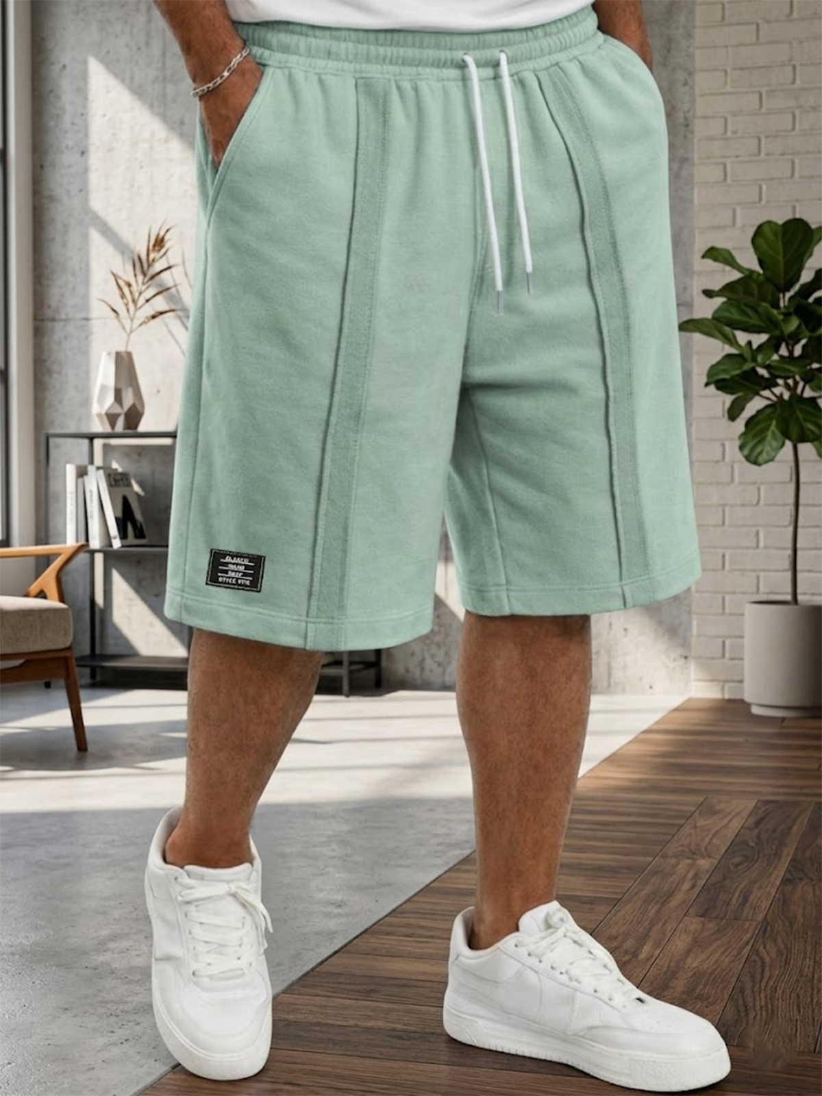 Men's Casual Sports Lace-up Shorts