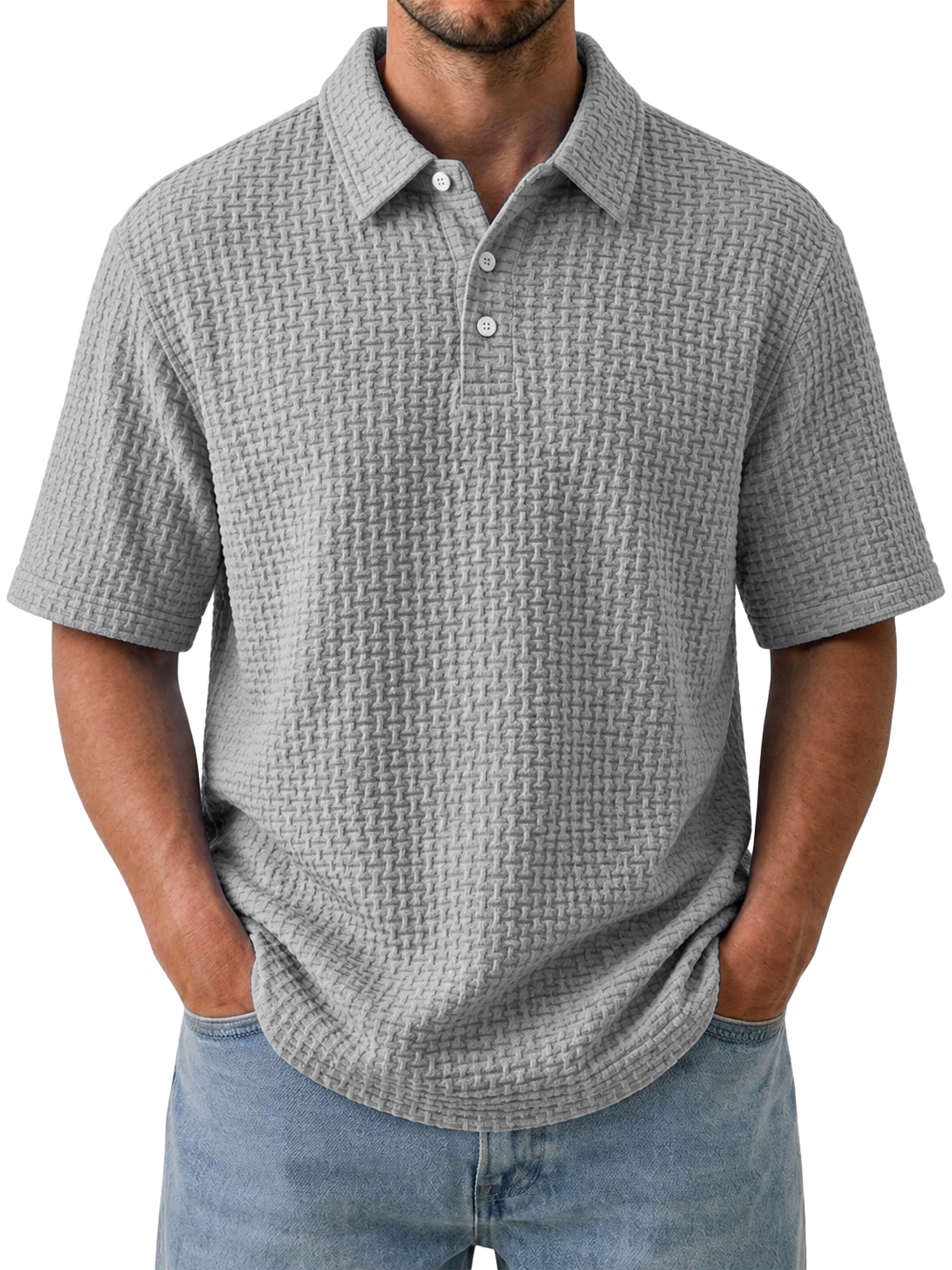 Men's Cooling Ice-Silk Casual Short Sleeve Polo Shirt