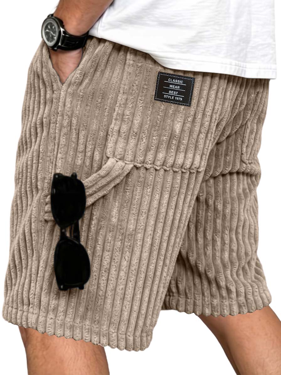 Corduroy Multi Pocket Utility Shorts