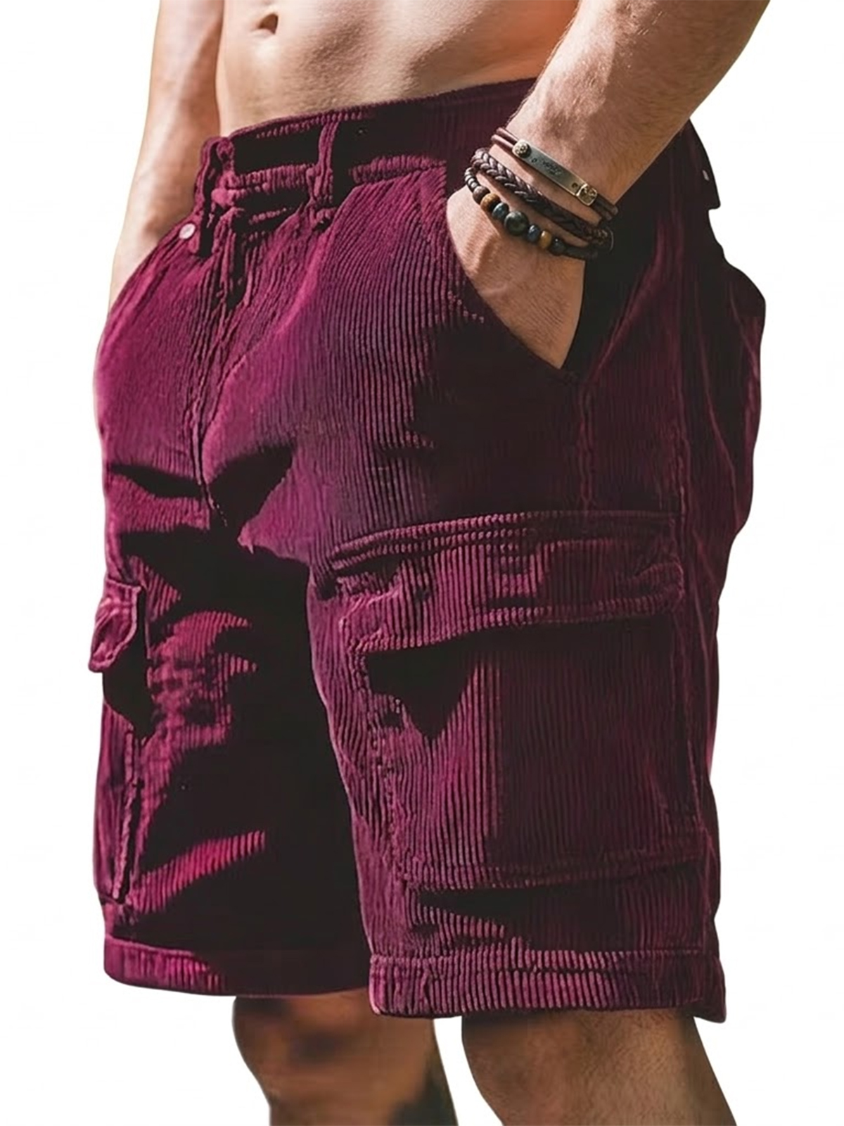 Workwear Casual Multi-pocket Loose Retro Versatile Shorts