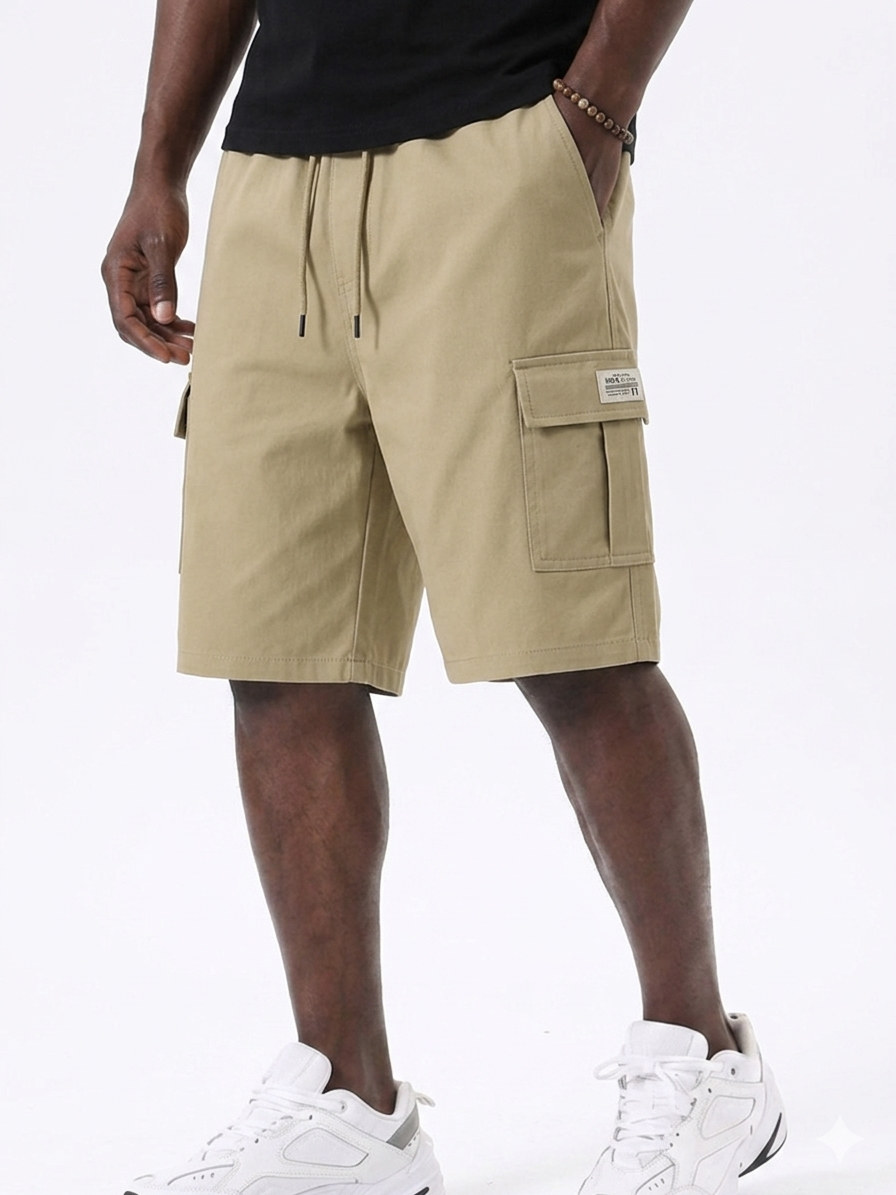 Basic Multi-Pocket Cargo Shorts