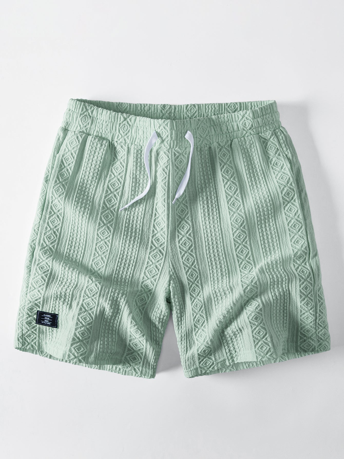 Fashionable Casual Jacquard Textured Shorts