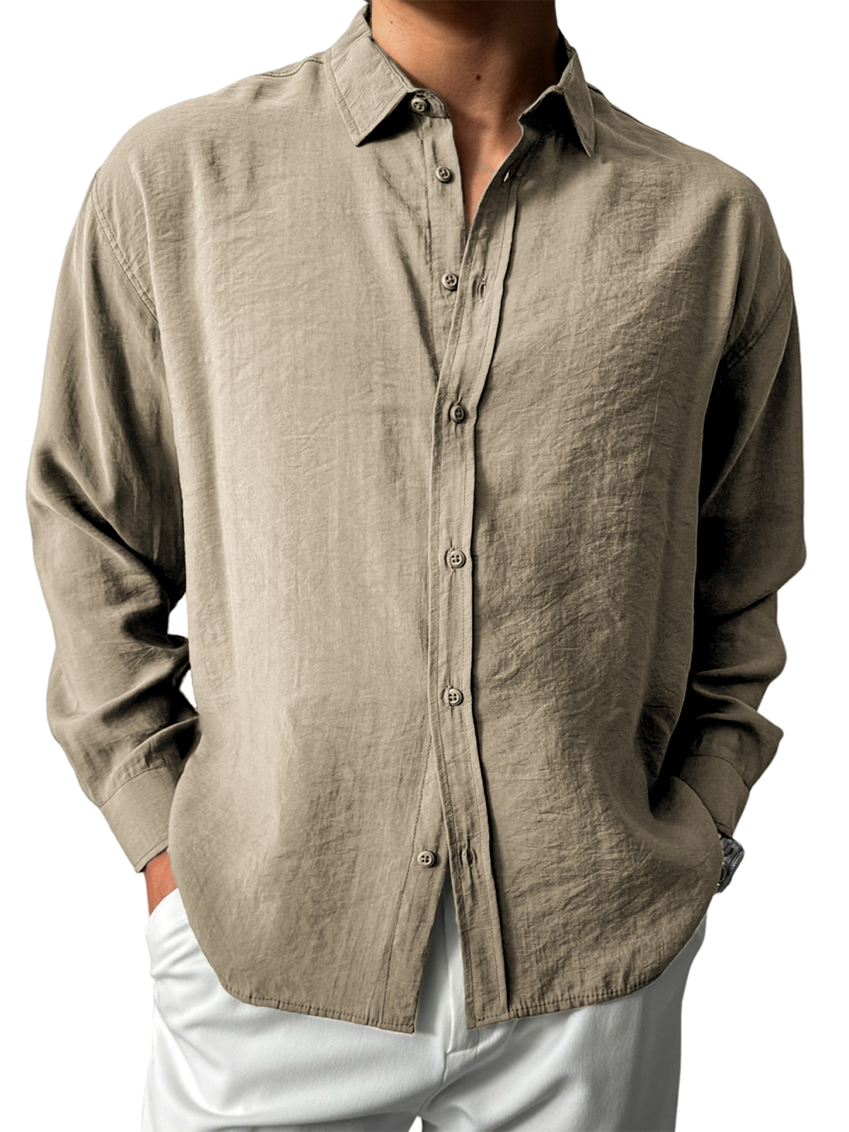 Men's Stylish Everyday Long-sleeved Shirt