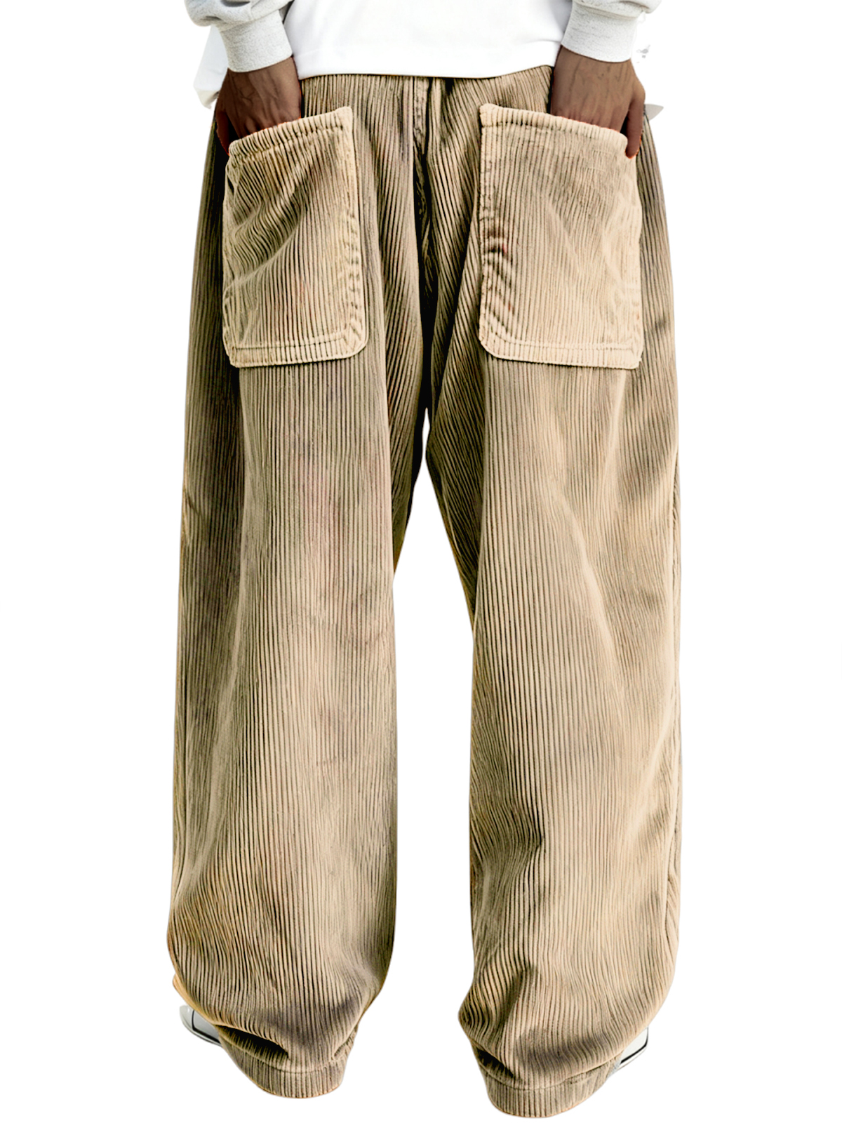 Men's Multi-pocket Stylish Ribbed Casual Trousers