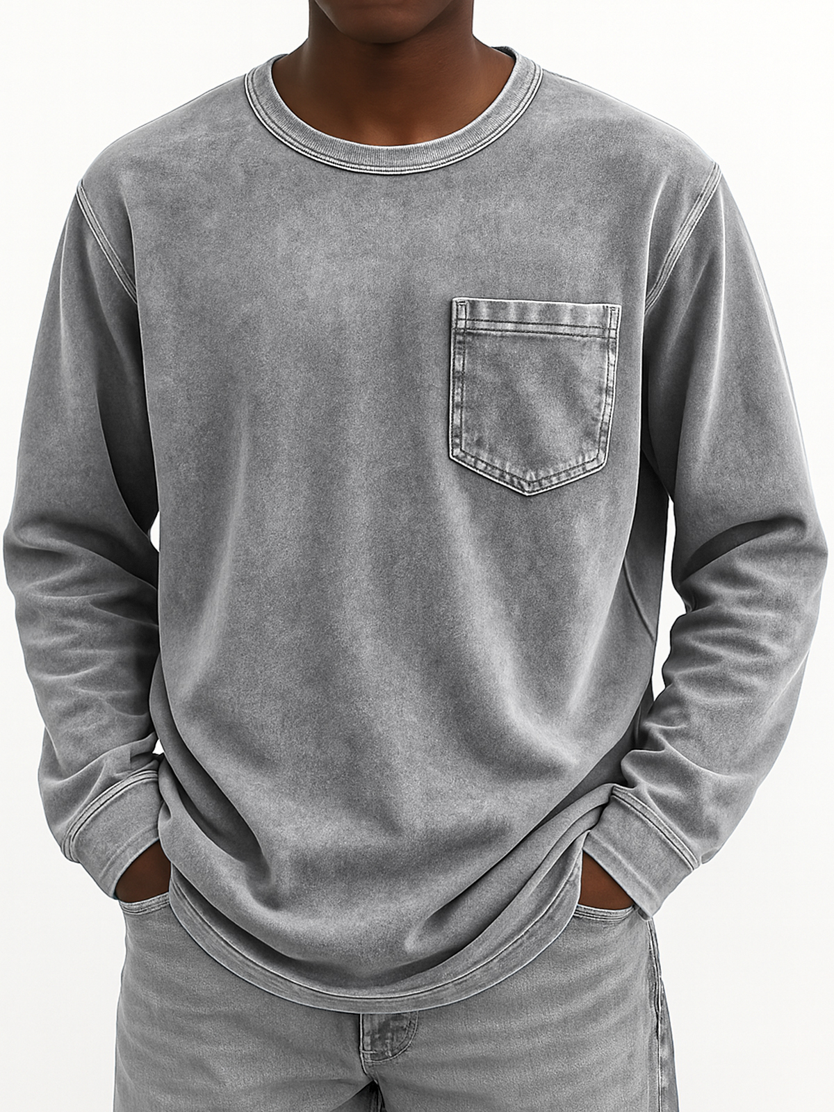 Men's Vintage Long-sleeved T-shirt