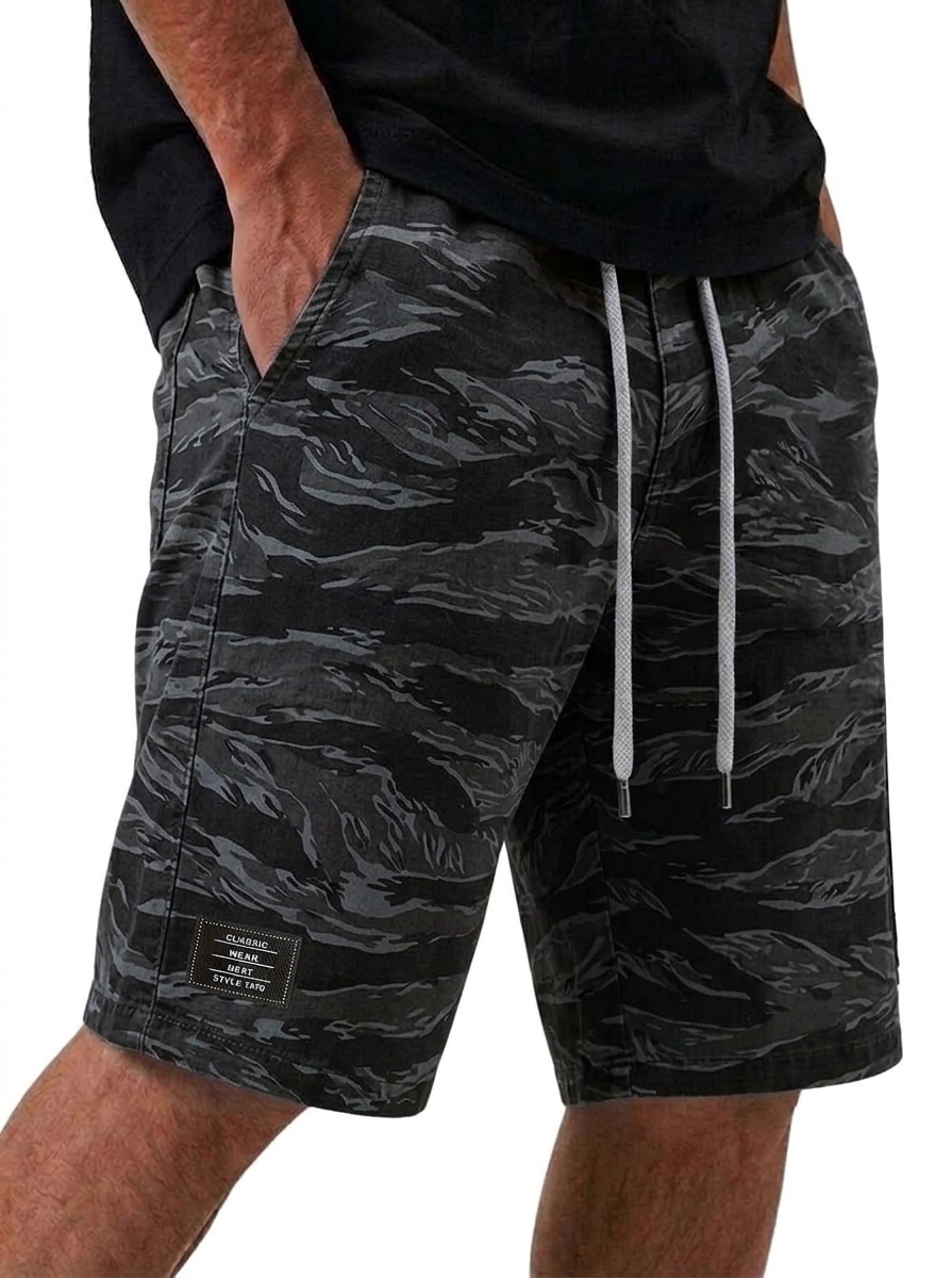 Vintage Camouflage Utility Shorts