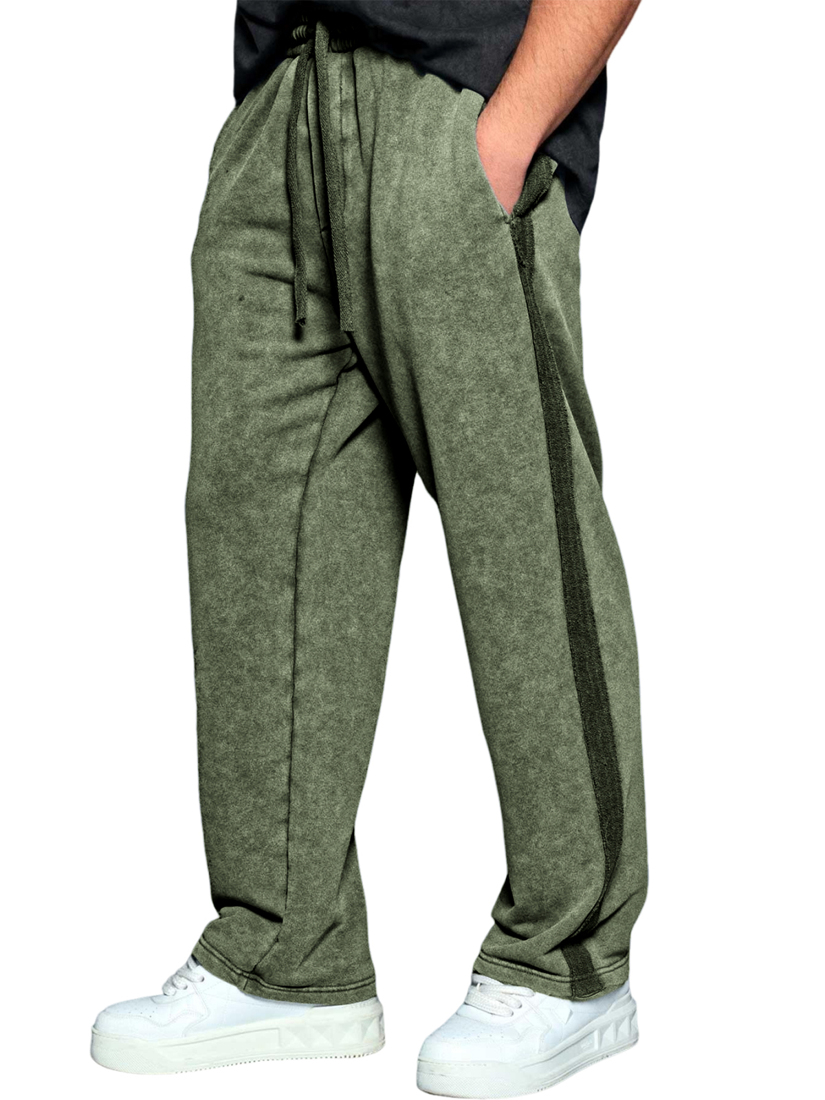 Men's Heavyweight Stylish Vintage Loose Drawstring Sweatpants