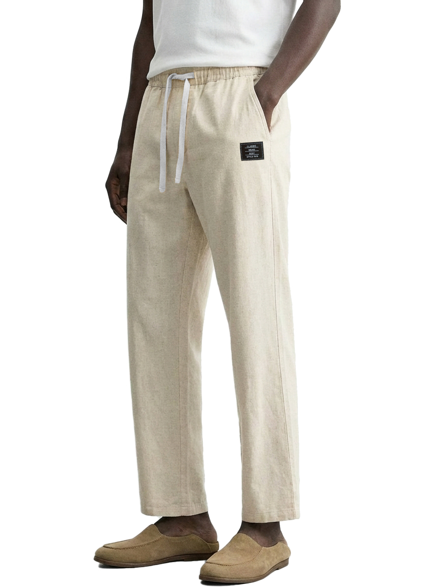 Men's Casual Cotton And Linen Pants
