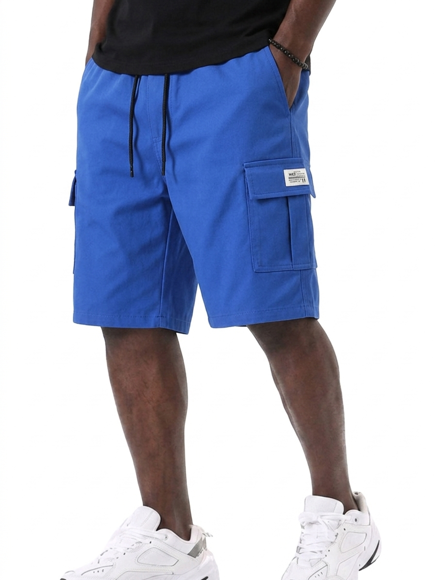 Basic Multi-Pocket Cargo Shorts