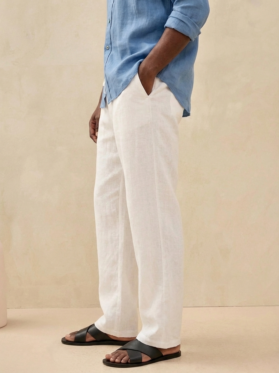 Men's Retro Old Money Style Linen Casual Pants