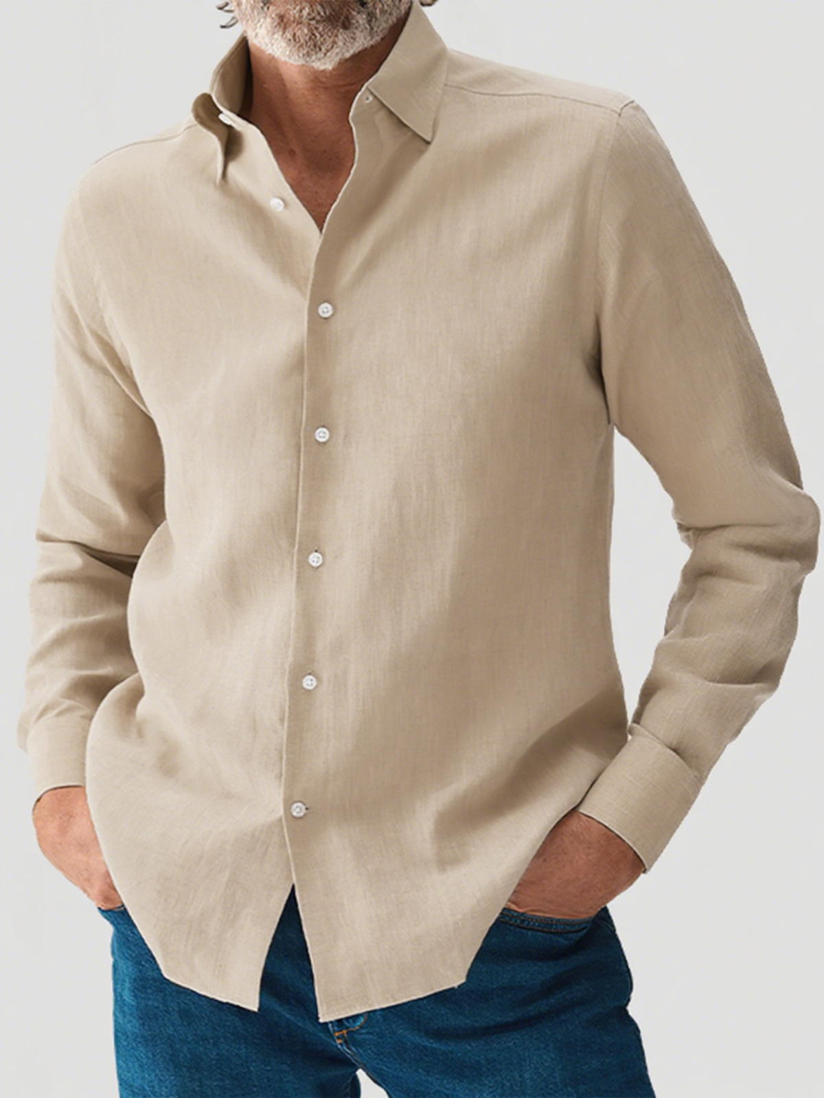 Men's Cotton and Linen Casual Shirts