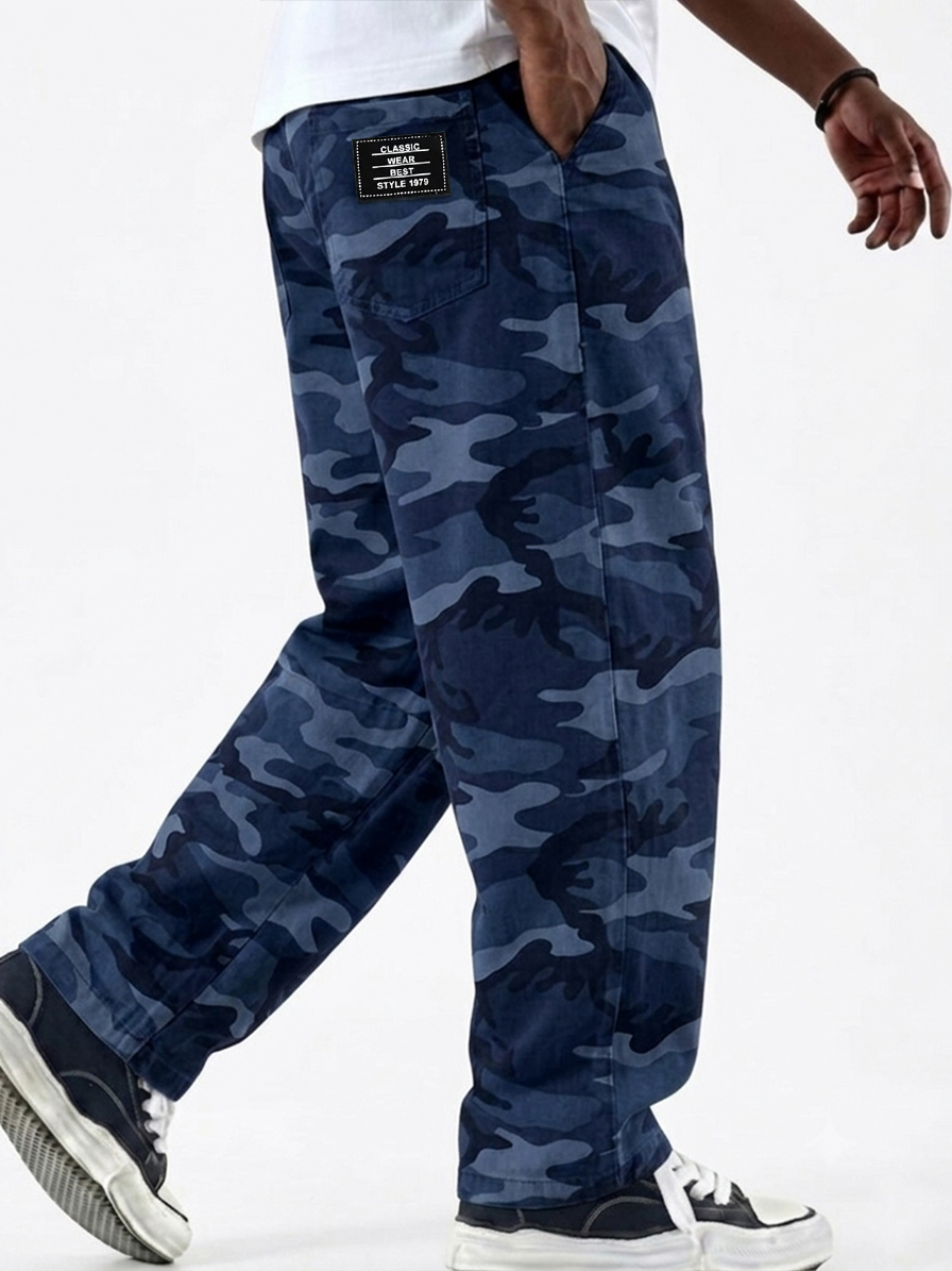 Camouflage Basic Cargo Pants