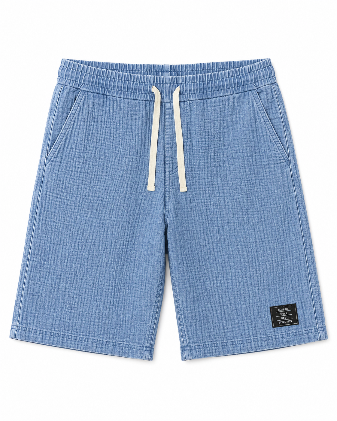 Men's Casual Loose Textured 100% Cotton Shorts