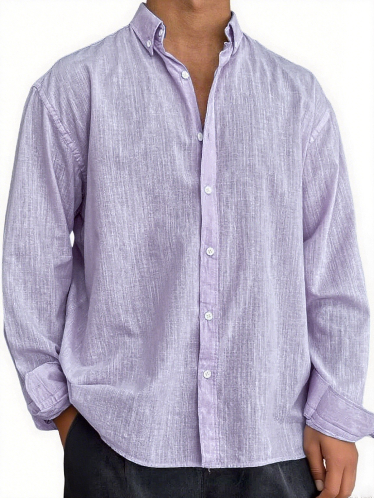 Men's Stylish Breathable Linen Casual Everyday Long Sleeve Shirt