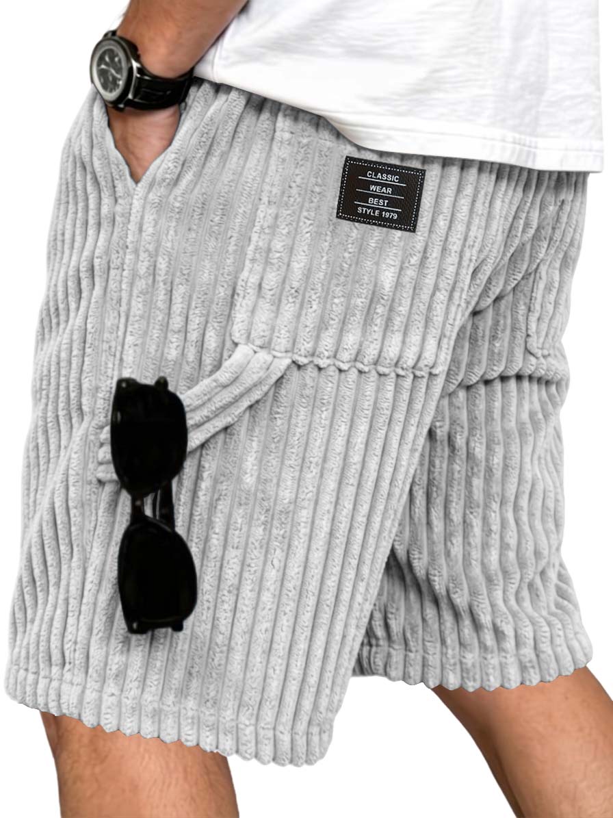 Corduroy Multi Pocket Utility Shorts