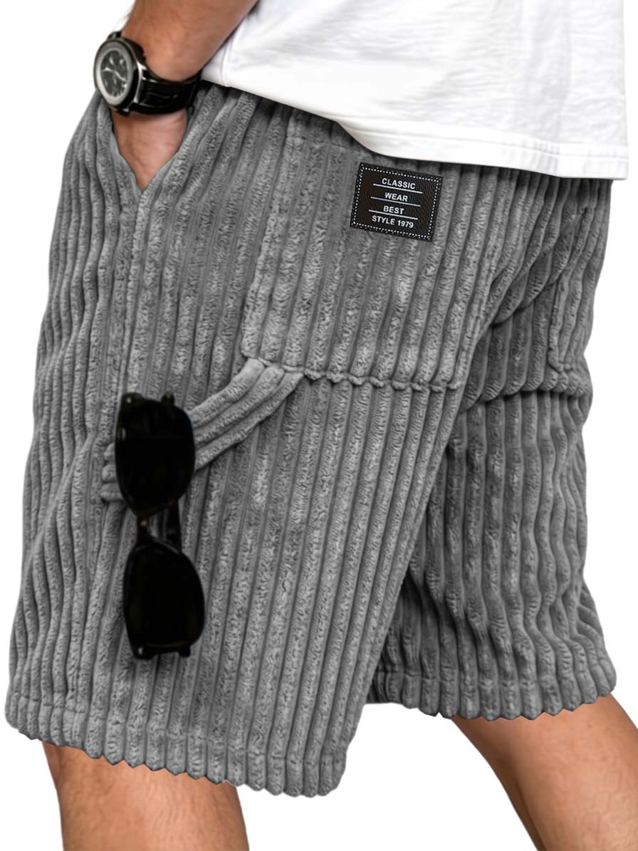 Corduroy Multi Pocket Utility Shorts