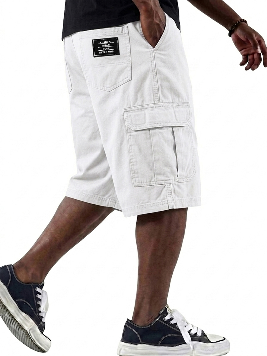 Casual and Versatile Multi-Pocket Cargo Basic Shorts