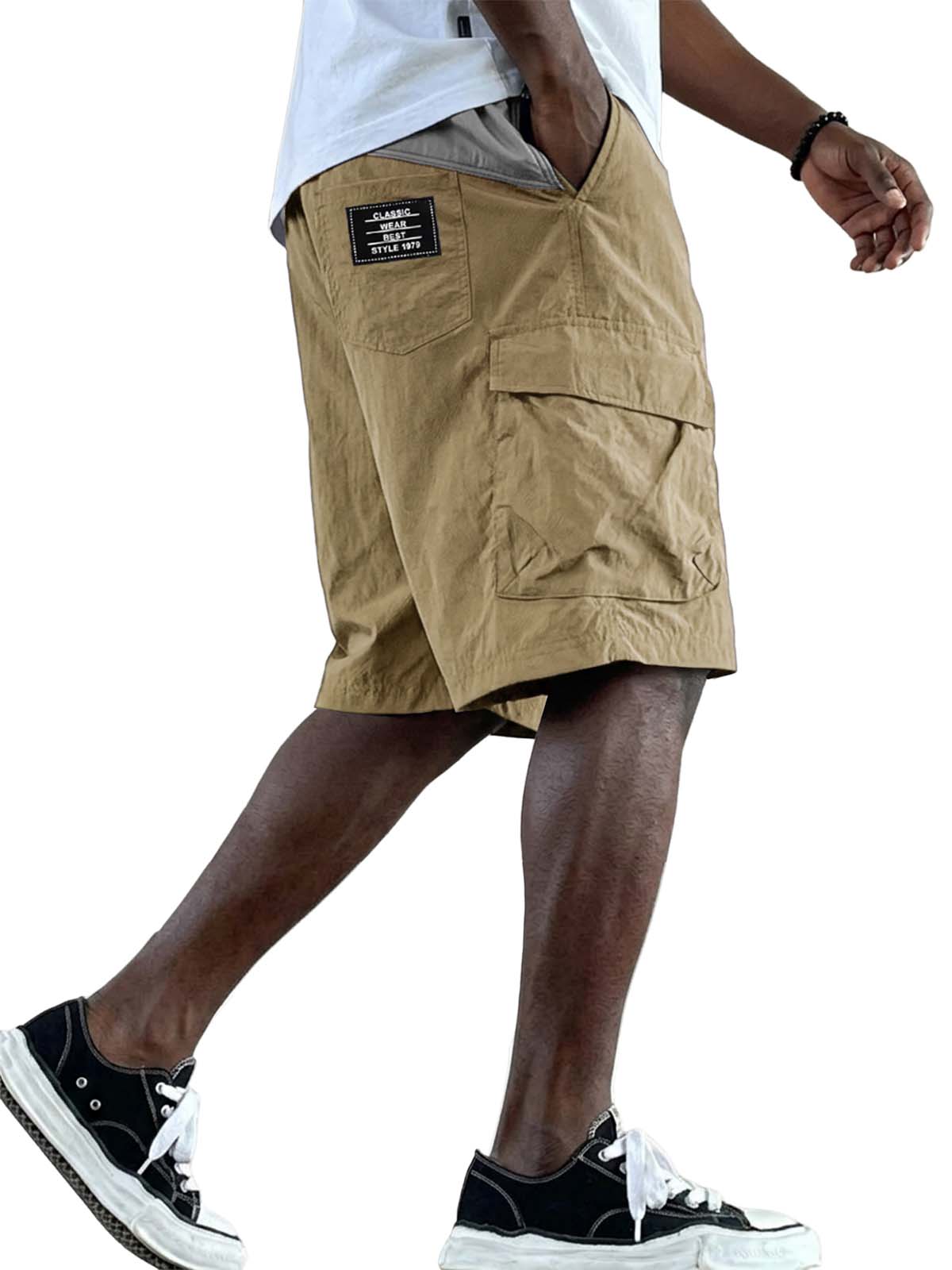 Outdoor Functional Quick-Drying Color-Block Shorts