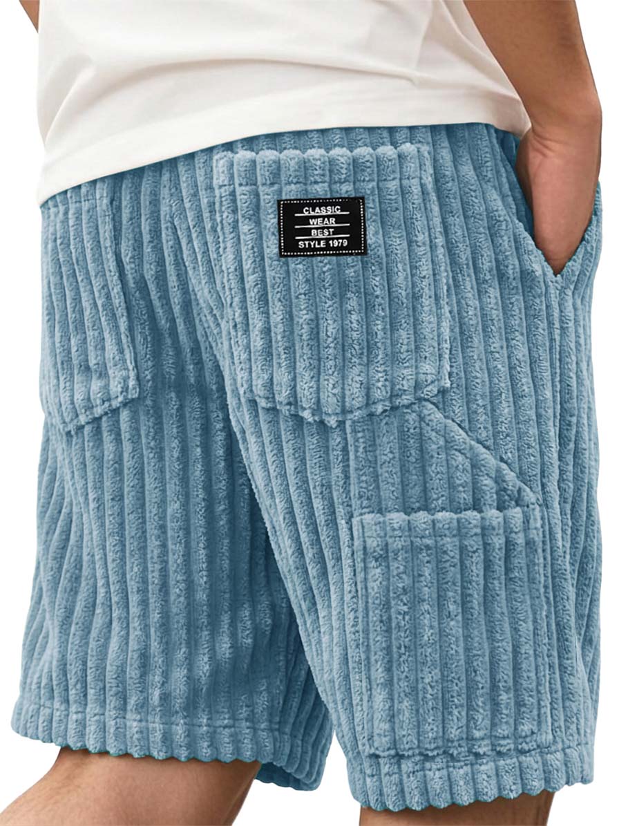 Corduroy Multi-pocket Utility Casual Shorts