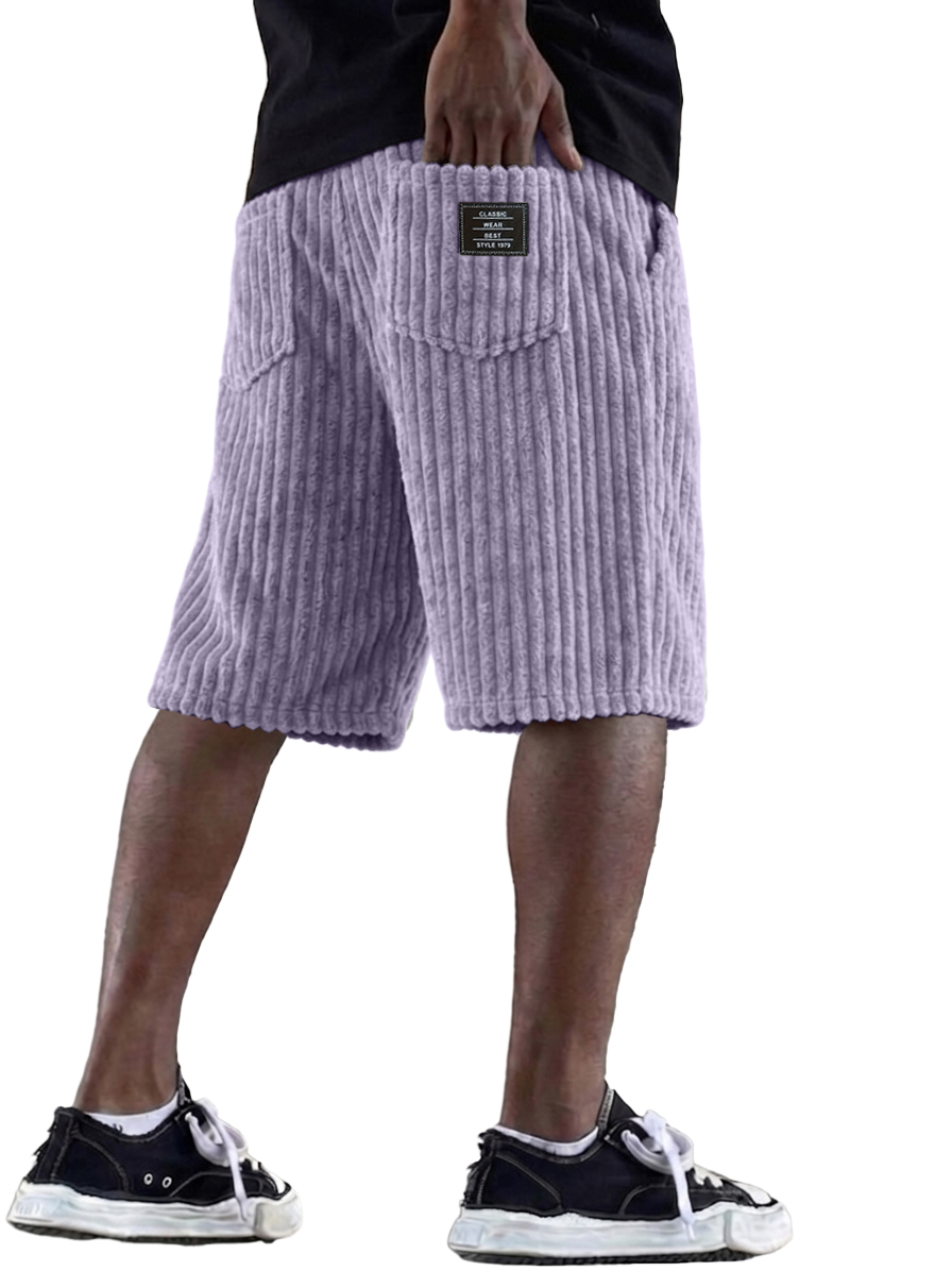 Men's Corduroy Multi Pocket Shorts with Logo