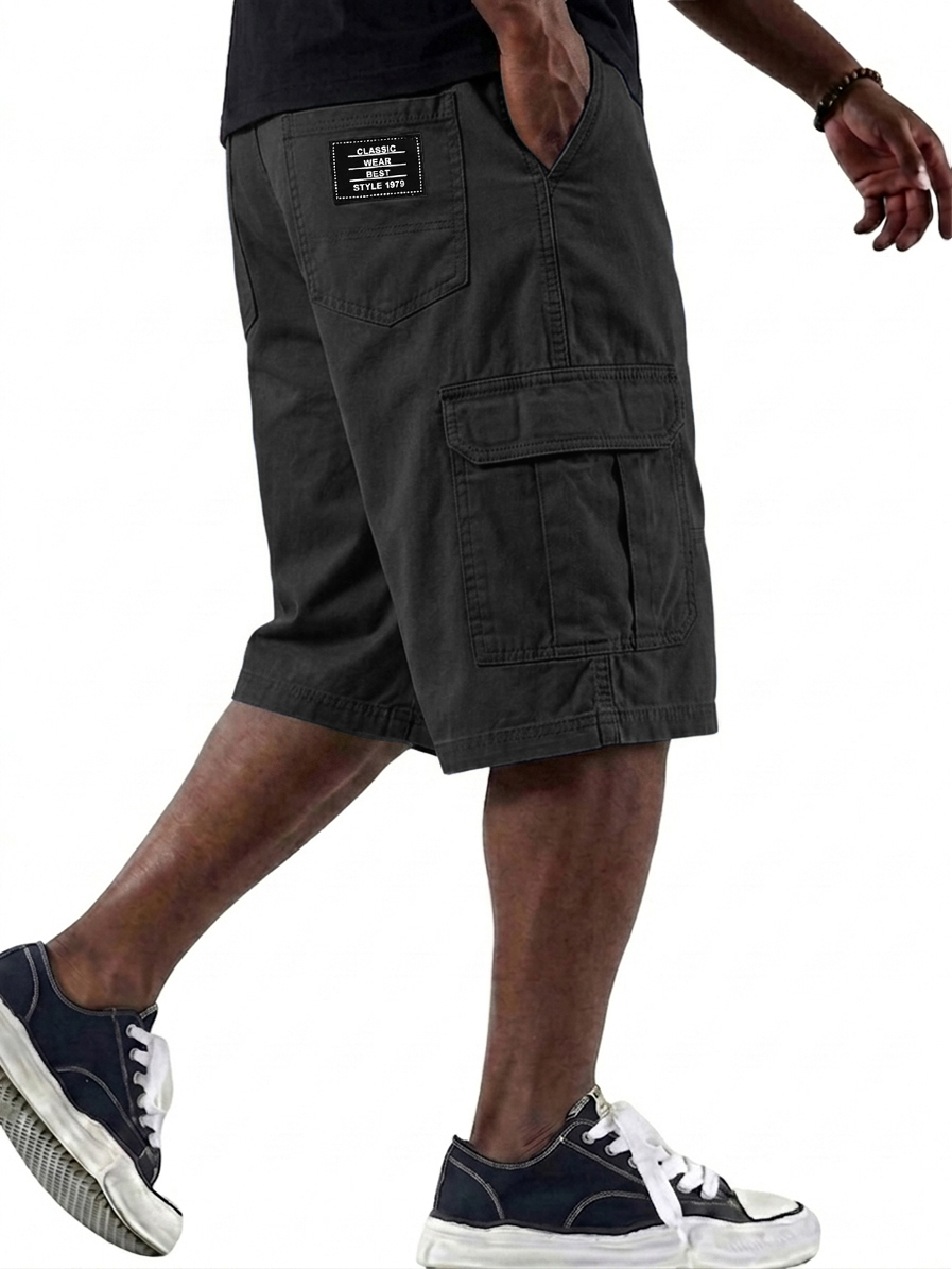 Casual and Versatile Multi-Pocket Cargo Basic Shorts
