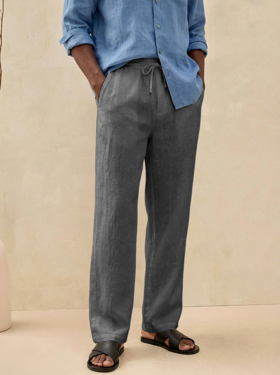 Men's Retro Old Money Style Linen Casual Pants