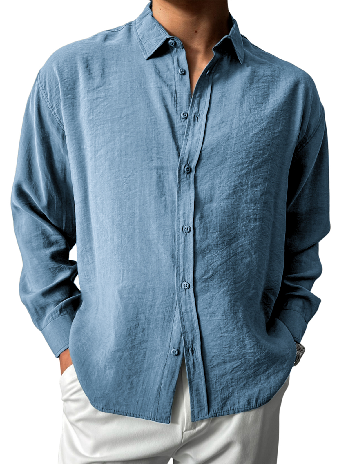 Men's Stylish Everyday Long-sleeved Shirt