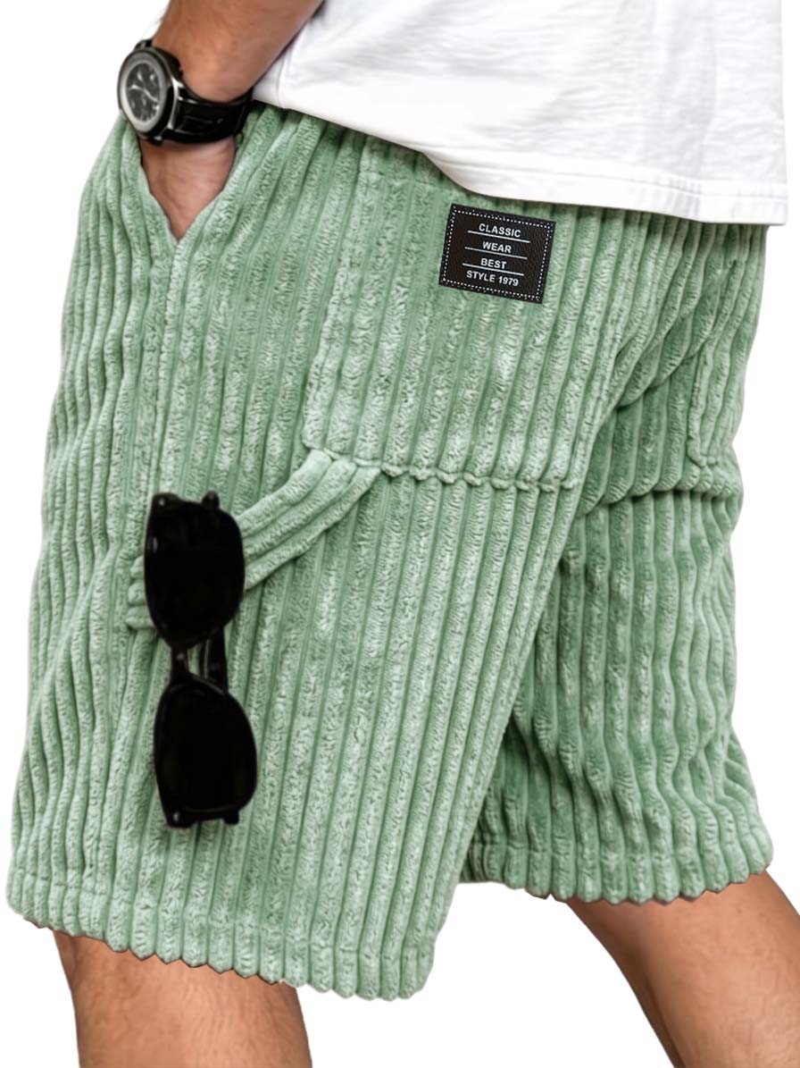 Corduroy Multi Pocket Utility Shorts