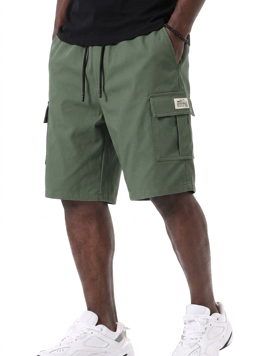 Basic Multi-Pocket Cargo Shorts