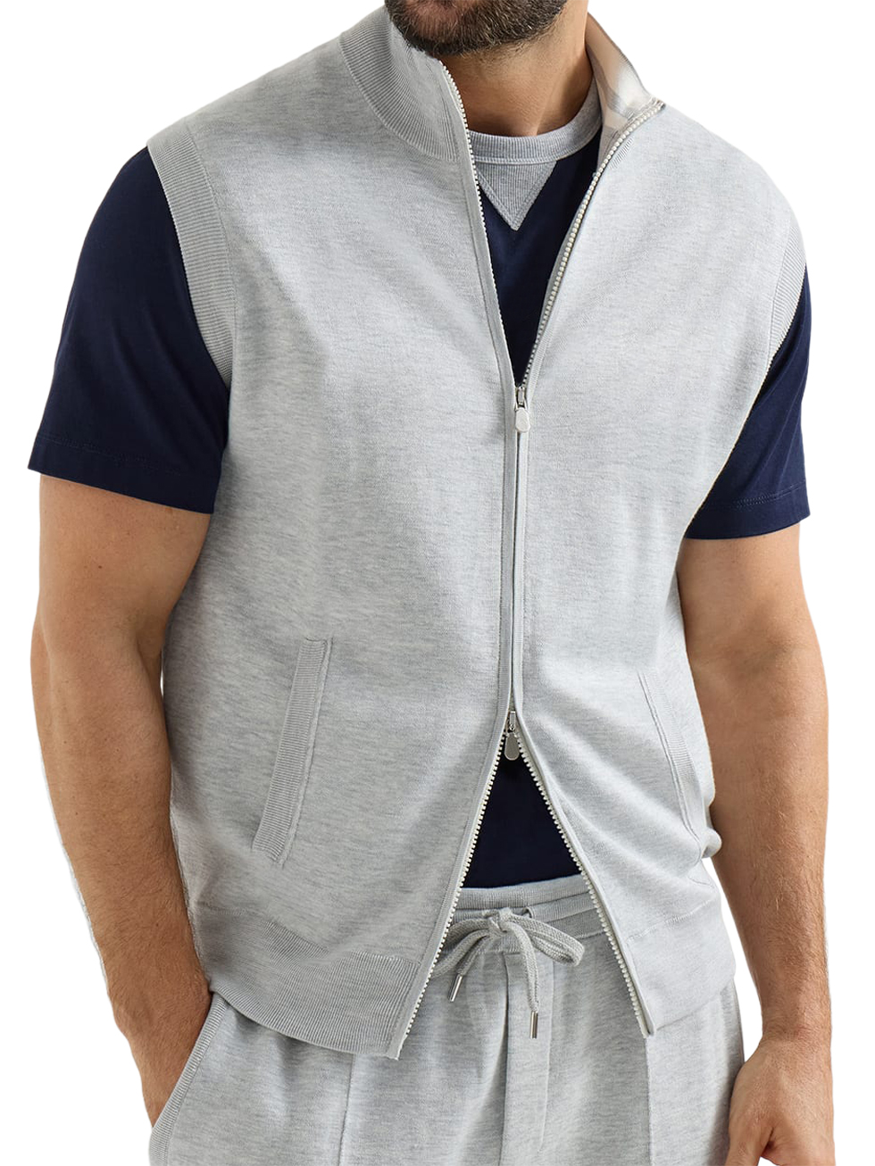 Men's French "Old Money" Style Terry Cloth Athletic Vest