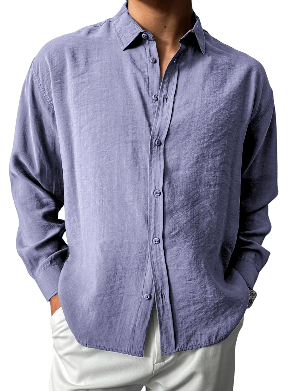 Men's Stylish Everyday Long-sleeved Shirt